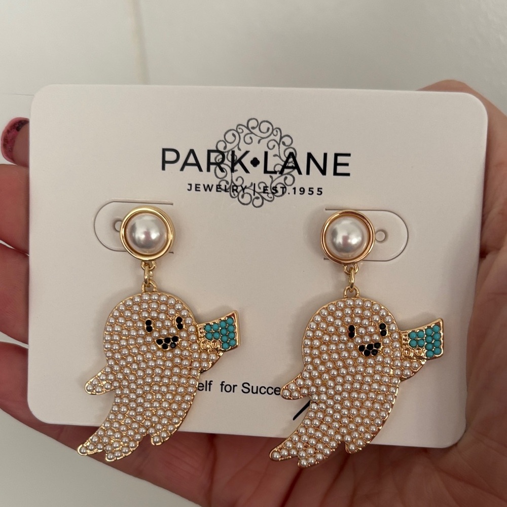 Park Lane Gold and Pearl Ghost Earrings SOLD OUT!